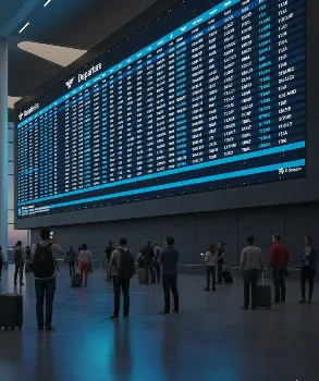 المطارات والمراكز التجارية