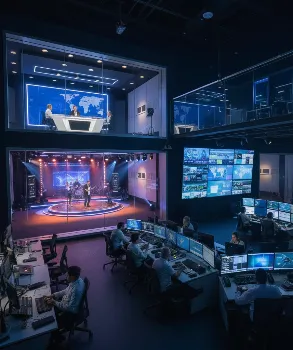 استوديوهات البث وغرف التحكم